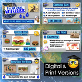 Educational materials on the global water crisis with digital and print versions.