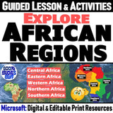 5 Regions of Africa Geography Lesson & Culture Activities - Microsoft Digital Resources