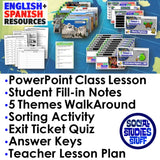 Five Themes of Geography Dual Language Walk-Around Activity | English + Spanish