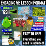 5 Themes of Geography Classify Lesson & WalkAround Activities - MS Digital Resources