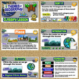 5 Themes of Geography Classify Lesson & WalkAround Activities - MS Digital Resources