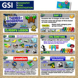 Five Themes of Geography Classify Lesson - WalkAround Activity | Print & Digital