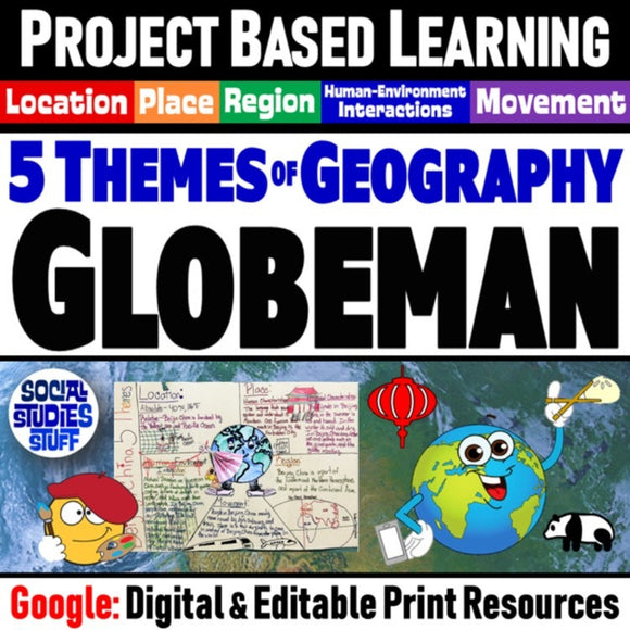 5 Themes of Geography Research Project - GlobeMan PBL Activity - Google Digital Resources