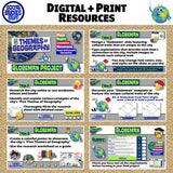 5 Themes of Geography Research Project - Globe-Man Activity | Print & Digital