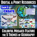 The 5 Themes of Geography Research Project - City Mosaic PBL - MS Digital Resources