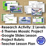 5 Themes of Geography Research Project - City Mosaic Activity | Print & Digital