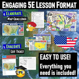 The 5 Themes of Geography United States Lesson & Map Activities - MS Digital Resources