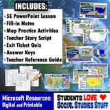 The 5 Themes of Geography United States Lesson & Map Activities - MS Digital Resources