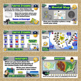 US Geography Intro Lesson - United States Map Skills Practice | Print & Digital