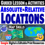 Types of Location Map Skills Practice Social Studies Stuff Lesson Resources Absolute and Relative