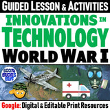 WWI Inventions and Innovations 5-E Lesson | World War I Technology | Microsoft