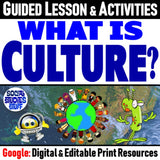 What is Culture? Lesson | FUN Cultural Traits Intro | Print and Digital | Google