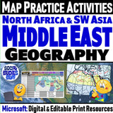 Geography of the Middle East Map Practice | SW Asia and North Africa | Microsoft