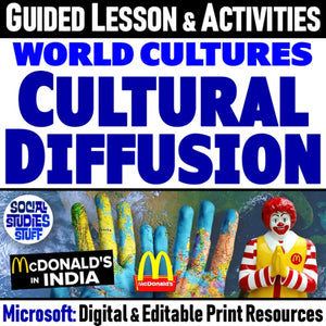 Cultural Diffusion McDonalds in India 5E Lesson | Print & Digital | Microsoft