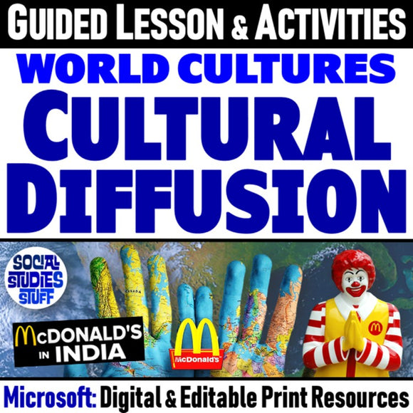 Cultural Diffusion McDonalds in India 5E Lesson | Print & Digital | Microsoft