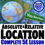 Absolute & Relative Location Lesson - Map Skills Practice Activities