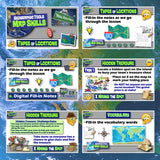 Absolute & Relative Location Lesson - Map Skills Practice Activities