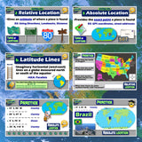Absolute & Relative Location Lesson - Map Skills Practice Activities