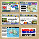 Absolute & Relative Locations Lesson - Map Skills Practice | Print & Digital
