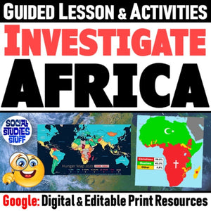 Africa Geography, Map Activities, and Misconceptions Lesson - Google Digital Resources