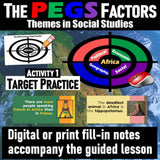 Africa PEGS Factors Lesson - Politics Economy Geography Social - MS Digital Resources