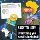 Africa Word Cloud Worksheet - African Culture & Geography Activity - Microsoft Resource