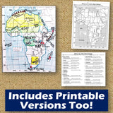 African Geography & Africa Map Skills Practice Activities - Microsoft Digital Resources