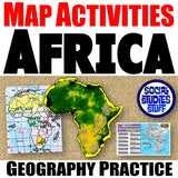 Africa Geography Mapping Challenge - Countries, Capitals & Landforms