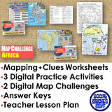 Africa Geography Mapping Challenge - Countries, Capitals & Landforms
