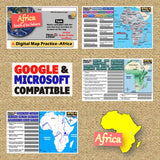 Africa Geography Mapping Challenge - Countries, Capitals & Landforms