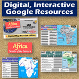 African Geography & Africa Map Skills Practice Activities - Google Digital Resources