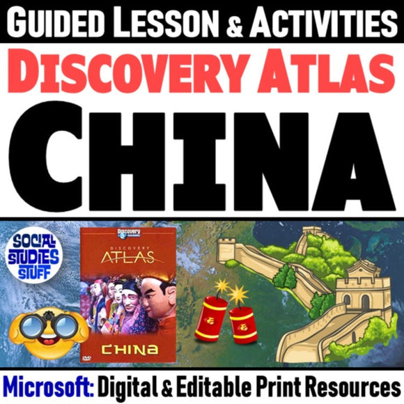 Ancient China Culture, Geography & Inventions Lesson Activities - MS Digital Resources