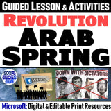 The Arab Spring Revolutions Lesson - Middle East & Southwest Asia - MS Digital Resources