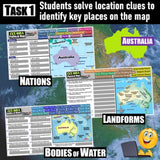 Australia Geography & Oceania Map Skills Practice Activities - Microsoft Digital Resources