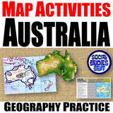 Australia & Oceania Mapping Challenge - Countries, Capitals & Landforms