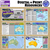 Australia & Oceania Mapping Challenge - Countries, Capitals & Landforms