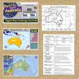 Australia & Oceania Mapping Challenge - Countries, Capitals & Landforms