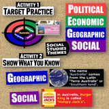 Australia Oceania PEGS Factors Lesson - Geography & Culture | Print & Digital