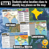 South Asia Map Practice Activities India Region Social Studies Stuff Google Lesson Resources