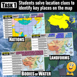 Geography of East Asia Map Practice Activities | Print and Digital | Microsoft