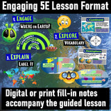 Google | World Map and Lines on a Globe 5-E Intro Lesson | Print and Digital