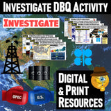 OPEC Investigation DBQ, Global Oil Supply & WalkAround Activity - MS Digital Resources