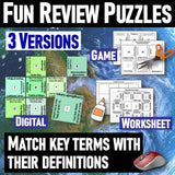 Map Skills Vocabulary Puzzle and Quiz Social Studies Stuff Lesson Resources