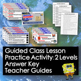 Educational materials with text overlay on a world map background