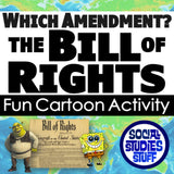 Bill of Rights Activity - Cartoons & Constitution Analysis | Print & Digital