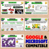 Educational materials on a wooden surface with 'Black Friday' theme, including Google and Microsoft compatibility text.