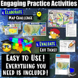 Digital US Geography & Locations United States Mental Map Social Studies Stuff Google USA Lesson Resources