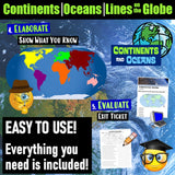 Google | World Map and Lines on a Globe 5-E Intro Lesson | Print and Digital