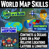 World Map Skills Fan and Pick Card Game Cooperative Learning Activity Social Studies Stuff Lesson Resources