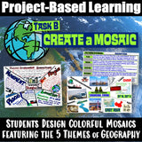 Digital Five Themes of Geography Mosaic Project and Rubric Social Studies Stuff Google 5 Themes Lesson Resources